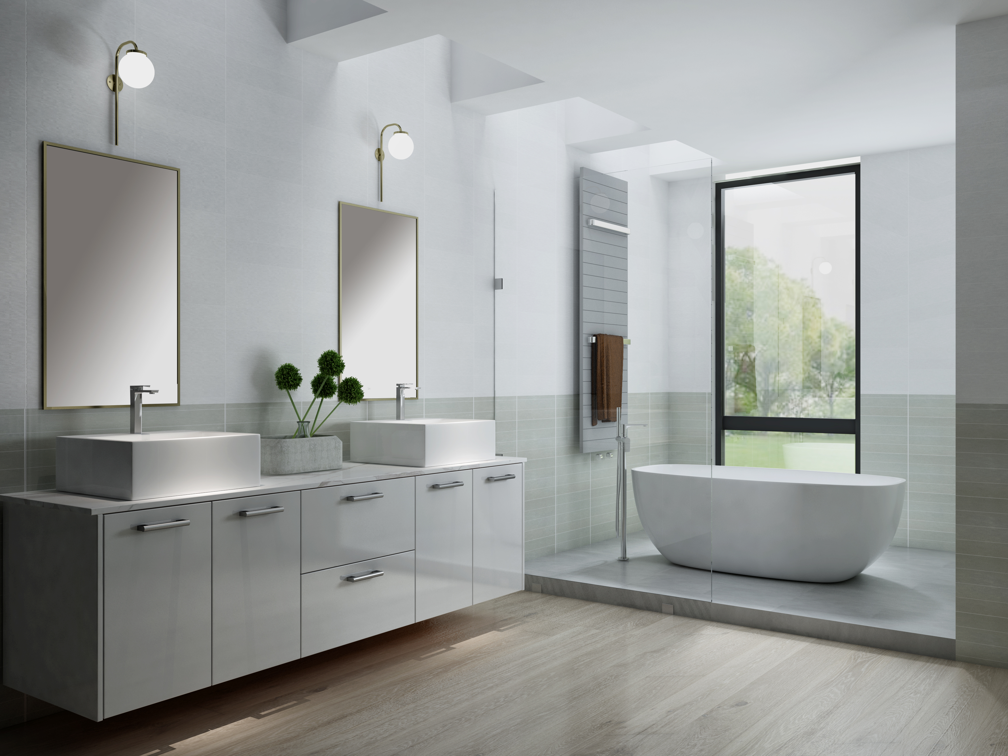 Glossy White Vanity